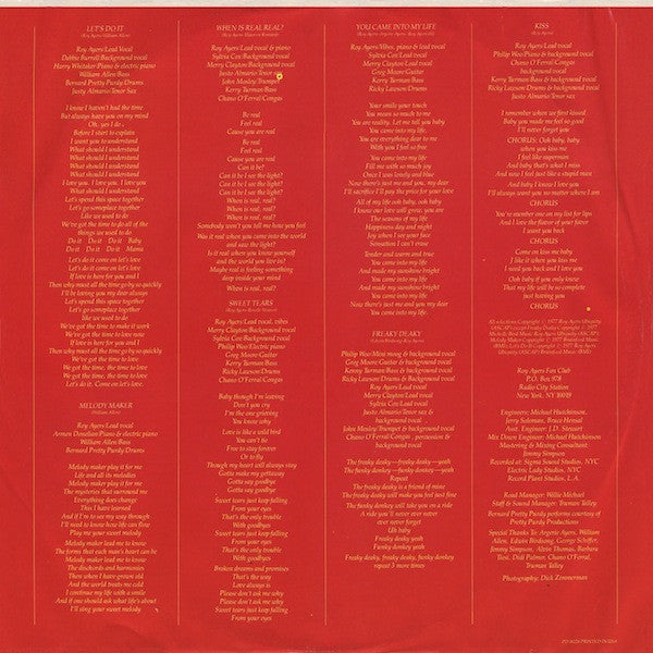 Roy Ayers : Let's Do It (LP, Album, Gol)