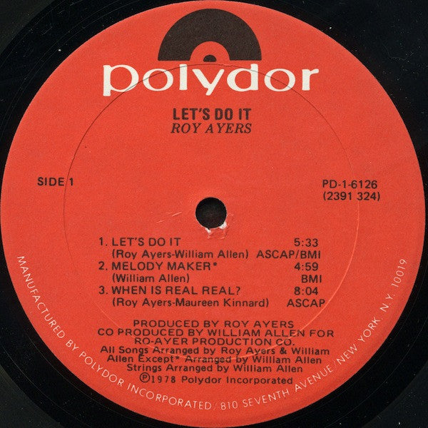 Roy Ayers : Let's Do It (LP, Album, Gol)