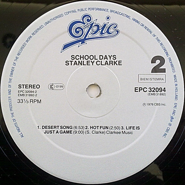 Stanley Clarke : School Days (LP, Album, RE)