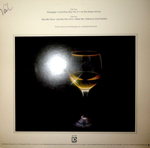 Grover Washington, Jr. : Winelight (LP, Album, RE)