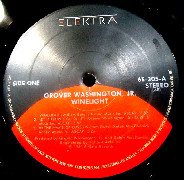 Grover Washington, Jr. : Winelight (LP, Album, RE)
