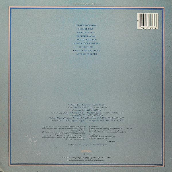 Aretha Franklin : Aretha (LP, Album, 53 )