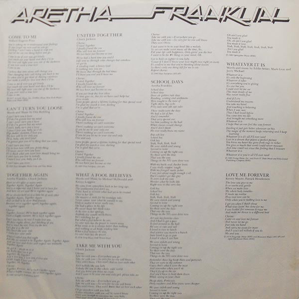 Aretha Franklin : Aretha (LP, Album, 53 )