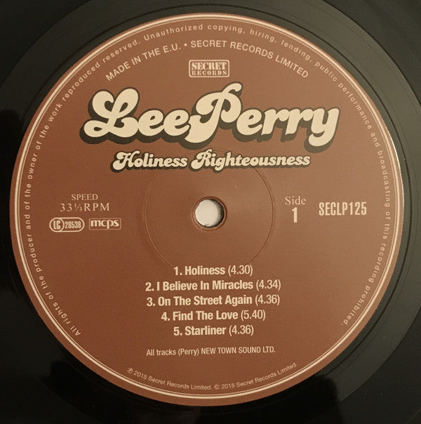 Lee Perry : Holiness Righteousness (LP, Album, RSD, Ltd, 180)