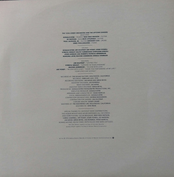 Donald Byrd : Thank You … For F.U.M.L. (Funking Up My Life) (LP, Album)